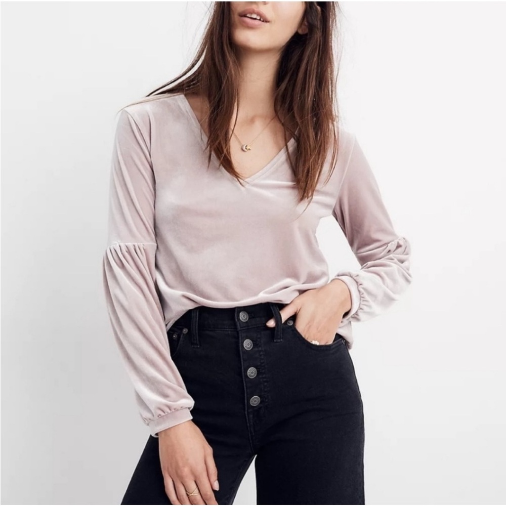 Madwell velvet top